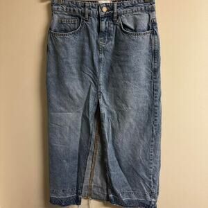 Urban Outfitters BDG Maxi Skirt Light Wash Size XS